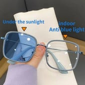 Fotochrominiai akiniai vyrams Moteriškos mados tendencijos Prabangios spalvos keičiantys akiniai nuo mėlynos šviesos