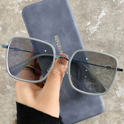 Fotochrominiai akiniai vyrams Moteriškos mados tendencijos Prabangios spalvos keičiantys akiniai nuo mėlynos šviesos