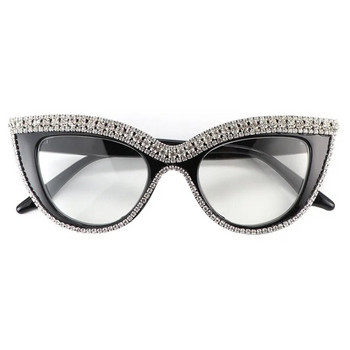 Rhinestone Cat Eye Reading Glasses Women Trim Anti Blue Ray Presbyopic Presbyopic Farsightedness Glasses Diopter От +100 до +400