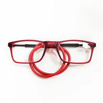 Горещи разпродажби Мъжки дамски очила за четене TR90 с магнитно окачване на врата и дълги слепоочия