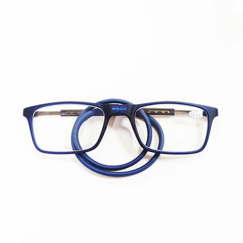 Горещи разпродажби Мъжки дамски очила за четене TR90 с магнитно окачване на врата и дълги слепоочия