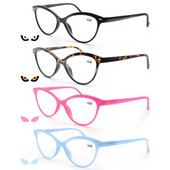 Ženske naočale za čitanje Cat Eye Vintage Modne naočale Cateye Retro prozirne leće Ženske ultralake dioptrije 1,25 1,5 1,75 2,25 2,5
