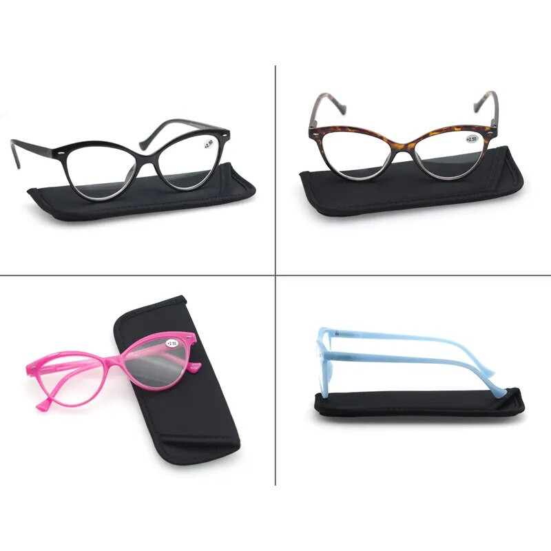 Sieviešu lasīšanas brilles Cat Eye Vintage modes brilles Cateye Retro dzidrs objektīvs sievietēm īpaši viegla dioptrija 1,25 1,5 1,75 2,25 2,5