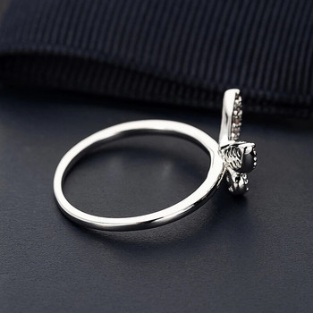 Нов дизайн, луксозен лъскав брачен пръстен с пеперуда за жени, романтични медни инкрустирани пръстени с циркон, парти, модни аксесоари за бижута