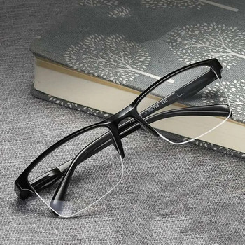 Мъжки очила за четене с половин рамка, ултра леки очила за пресбиопия 2023 Дамски очила +0,75 до +4,0 Унисекс очила за четене