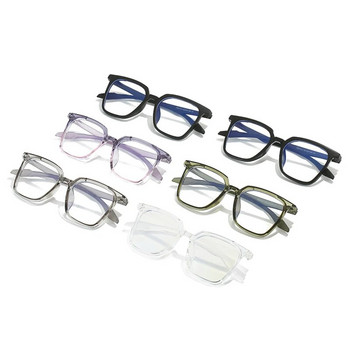SHAUNA Fashion Square Men Clear Anti-Blue Light Glasses Frame Дамска оптична лилаво розова рамка