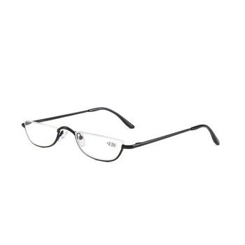 Малки очила за четене с половин рамка Elbru Ултра леки пролетни крака Преносими персонални очила Модни очила за пресбиопия Унисекс