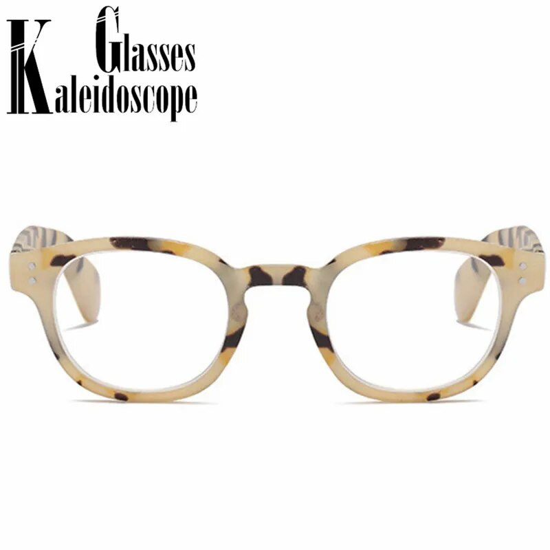 +1,0 +1,5 +2,0 +2,5 Naujas spausdinimo rėmelis Skaitymo akiniai Moteriški Vyrai Apvalūs Presbyopia Akiniai Kompiuterinio matymo dioptrijų akiniai