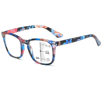 Elbru Progressive Multifocal Anti Blue Light Reading Glasses Жени Мъже Сгъваеми преносими оптични очила за пресбиопия Унисекс