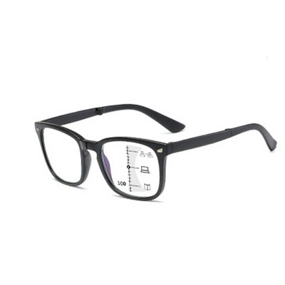 Elbru progresīvās daudzfokālās pretzilās gaismas lasīšanas brilles sievietēm vīriešiem salokāmas, izturīgas presbiopiskas optiskās brilles unisex