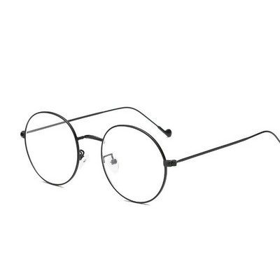 Sieviešu apaļo metāla briļļu rāmis ar grādu vīriešiem īpaši vieglas tuvredzības brilles -0,5 -1 -1,5 -2 -2,5 -3 -3,5 -4 -4,5 -5 -6,0