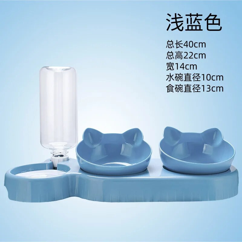 0,5L kassitoidukauss automaatne söötja 3-ühes veejaotur Lemmiklooma koeratoidu konteiner Joogi tõstetud alus Nõukauss Lemmikloomatarbed