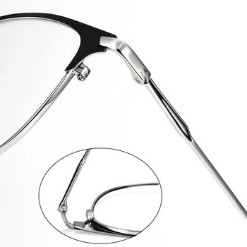 Фотохромни очила против синя светлина Мъже Жени Метална квадратна оптична рамка Компютърни очила Обикновени очила Oculos Lunette 2023