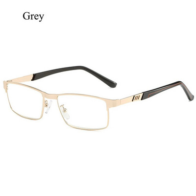 Ανδρικά γυαλιά ανάγνωσης που εμποδίζουν το μπλε φως Γυαλιά ανάγνωσης επαγγελματικό μεταλλικό σκελετό Ρητίνη συνταγογραφούμενα γυαλιά φακοί γυαλιά +1,0~4,0