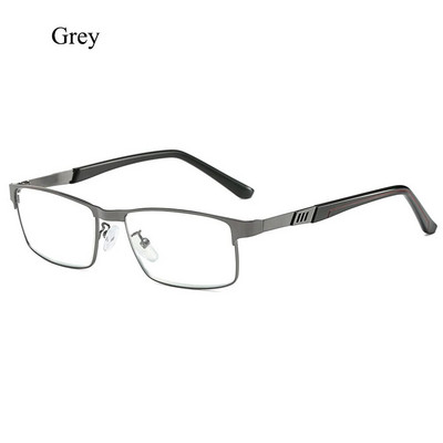 Ανδρικά γυαλιά ανάγνωσης που εμποδίζουν το μπλε φως Γυαλιά ανάγνωσης επαγγελματικό μεταλλικό σκελετό Ρητίνη συνταγογραφούμενα γυαλιά φακοί γυαλιά +1,0~4,0