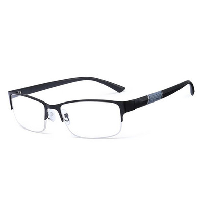 Ανδρικά γυαλιά ανάγνωσης που εμποδίζουν το μπλε φως Γυαλιά ανάγνωσης επαγγελματικό μεταλλικό σκελετό Ρητίνη συνταγογραφούμενα γυαλιά φακοί γυαλιά +1,0~4,0