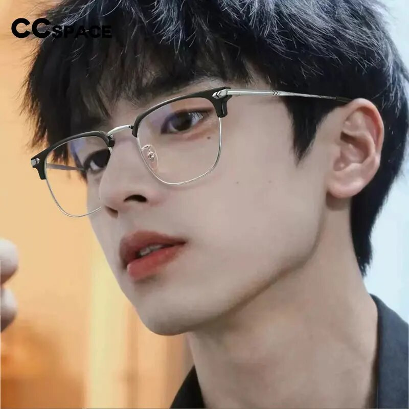 54558 Retro Square Meeste Anti-sinise prillide raamiga Naiste Trend Metallraamiga Õpilastele kohandatud retseptiprillid