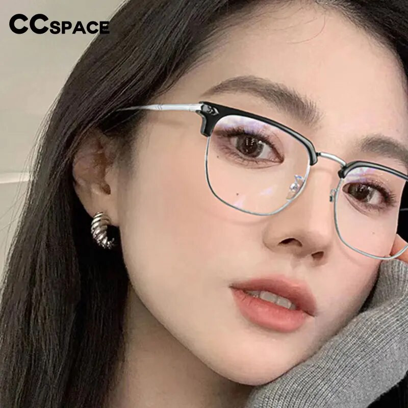 54558 Retro Square Meeste Anti-sinise prillide raamiga Naiste Trend Metallraamiga Õpilastele kohandatud retseptiprillid