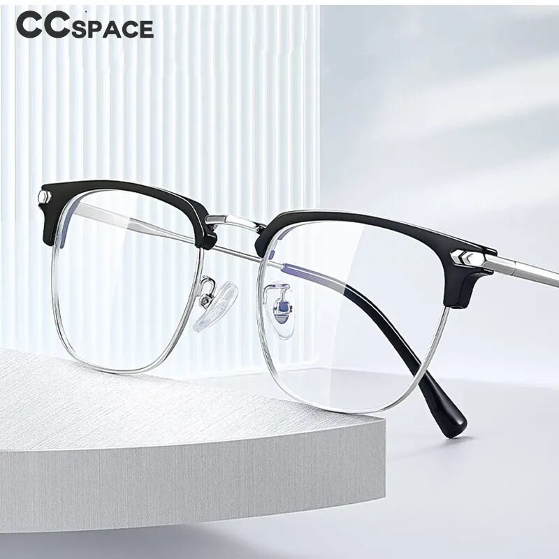 54558 Retro Square Meeste Anti-sinise prillide raamiga Naiste Trend Metallraamiga Õpilastele kohandatud retseptiprillid