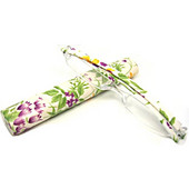 Sieviešu Flower Presbyopia Lasīšanas briļļu futrālis Stiprums 1,0 1,5 2,0 līdz 4,0 viegls dators Integrally E 008