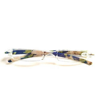 Дамски цветя за очила за четене с пресбиопия Сила на калъфа 1,0 1,5 2,0 до 4,0 лек компютър Integrally E 008