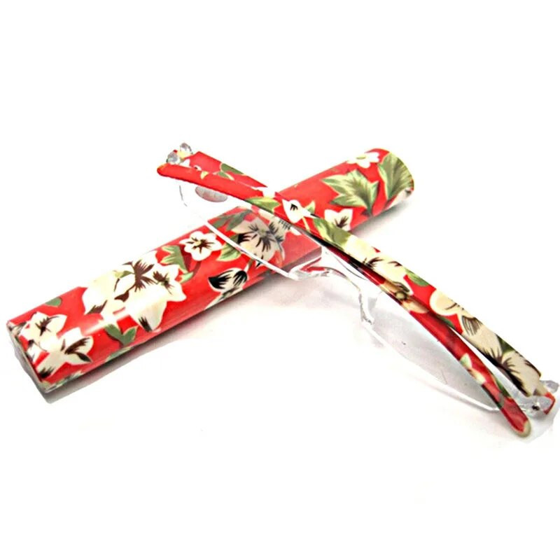 Sieviešu Flower Presbyopia Lasīšanas briļļu futrālis Stiprums 1,0 1,5 2,0 līdz 4,0 viegls dators Integrally E 008