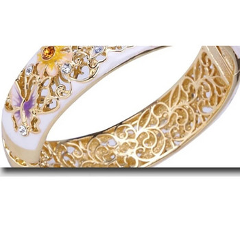 Εξαιρετικό ρετρό γυναικείο κοσμήματα χρυσό κούφιο σκαλισμένο κρυστάλλινο δαχτυλίδι Γυναικείο δαχτυλίδι αρραβώνων Δώρο για την ημέρα του Αγίου Βαλεντίνου
