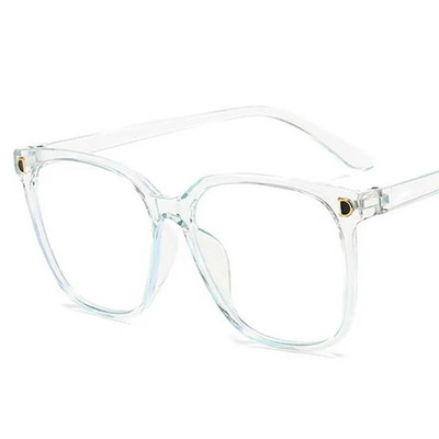 ÚJ Anti-Blue Szemüvegek Divat Női és Férfi Oversize Frame Optikai Szemüvegek Simplicity Szemüvegek Szemüvegek
