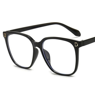 ÚJ Anti-Blue Szemüvegek Divat Női és Férfi Oversize Frame Optikai Szemüvegek Simplicity Szemüvegek Szemüvegek