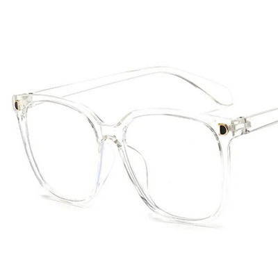 ÚJ Anti-Blue Szemüvegek Divat Női és Férfi Oversize Frame Optikai Szemüvegek Simplicity Szemüvegek Szemüvegek