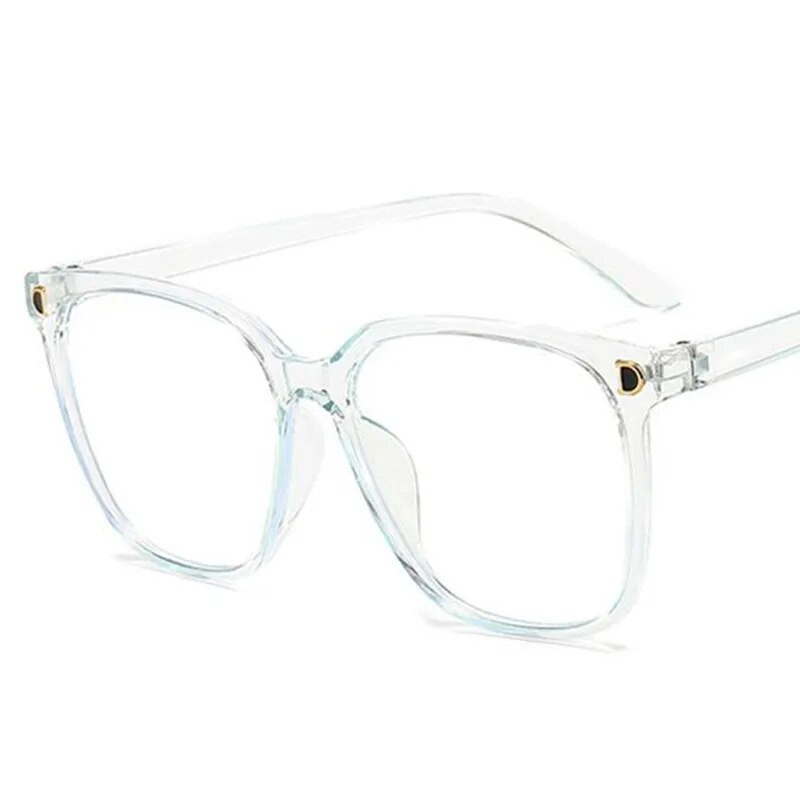 ÚJ Anti-Blue Szemüvegek Divat Női és Férfi Oversize Frame Optikai Szemüvegek Simplicity Szemüvegek Szemüvegek