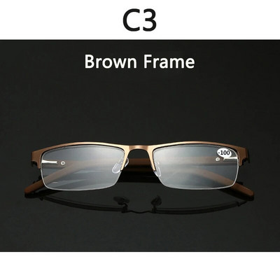 BOYSEEN Μυωπία από κράμα τιτανίου Γυαλιά Μη σφαιρικά 12 επικαλυμμένα μείον φακοί Business Myopia Glasses -0,5 -1,0 -1,25