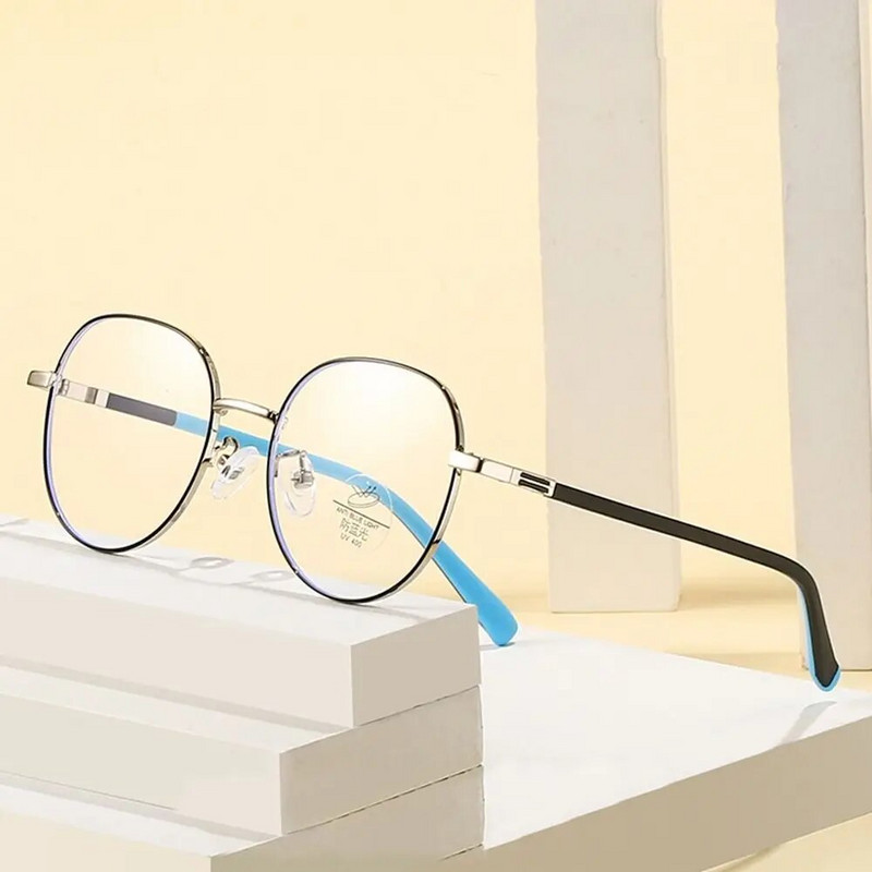 Anti-sinine hele lasteprillid lastele läbipaistvad prillid poisid tüdrukud arvuti silmade kaitse prillid ülikerge raam