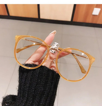 Anti Blue Light Brilles Lielizmēra Apaļas Leopard Brilles Sievietes Vīriešiem Modes Metāls Hyperopia Brilles Optiskās Lasīšanas Brilles +1,75