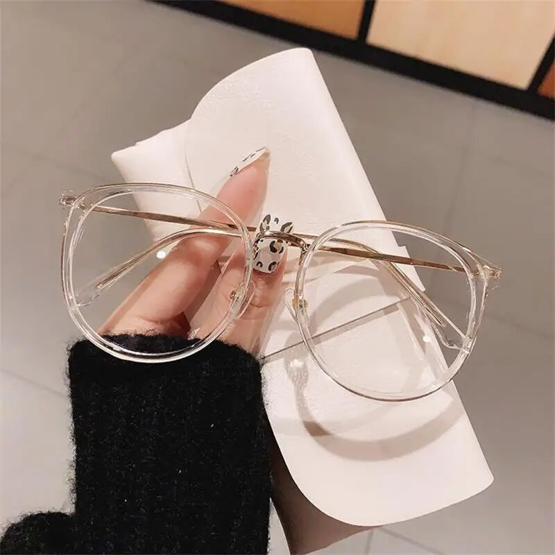 Anti Blue Light Brilles Lielizmēra Apaļas Leopard Brilles Sievietes Vīriešiem Modes Metāls Hyperopia Brilles Optiskās Lasīšanas Brilles +1,75