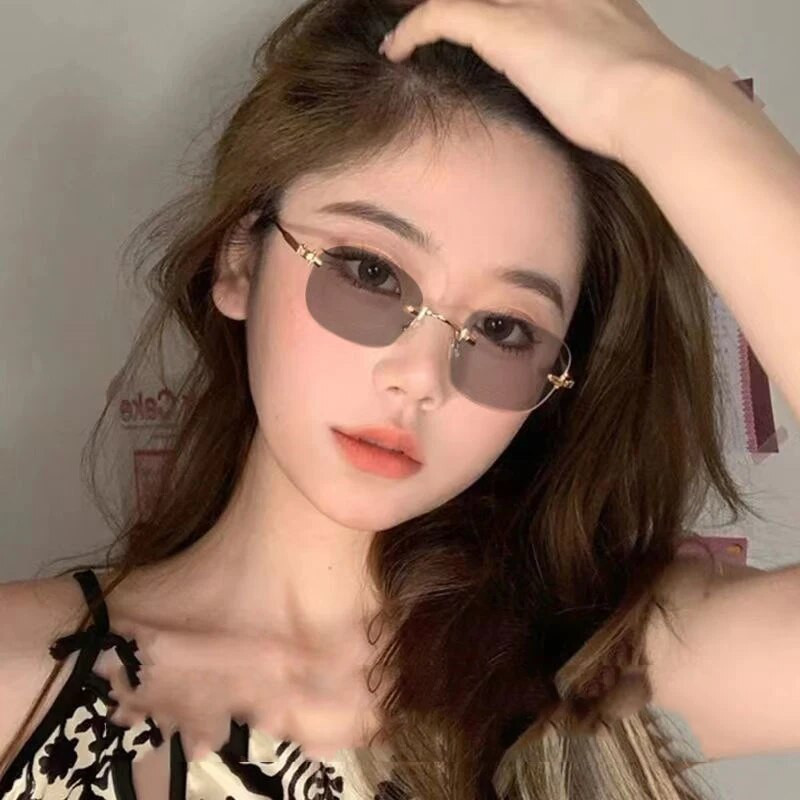 Badu.bg Дамски малки правоъгълни фотохромни очила за късогледство ...