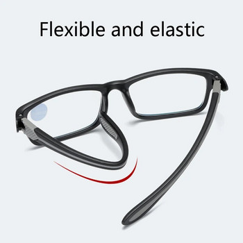 Zilead Ultralight TR90 Очила за четене, блокиращи синя светлина Очила за пресбиопия Мъжки оптични очила за далекогледство+1,0+1,5+2+2,5+3+4