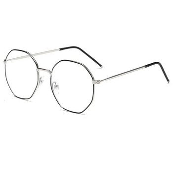 Anti-Blue Light Μεταλλικά Γυαλιά Γυαλιά Γυναικεία Ανδρικά γυαλιά καθαρού φακού Ψεύτικα γυαλιά Ακανόνιστα γυαλιά μπλοκαρίσματος οπτικού μπλε φωτός