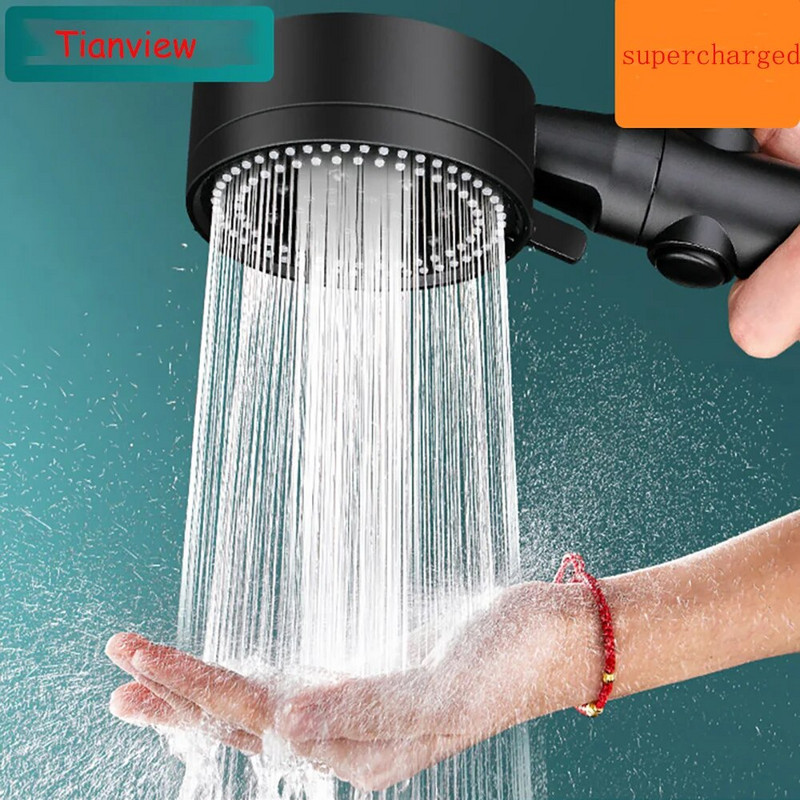 Tianview Augstspiediena duša rokas duša Piecu ātrumu regulēšanas galva trīsdaļīga vannas istabas duša