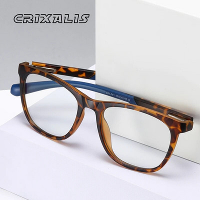 CRIXALIS Blue Light Blocking Glasses Men Sport Ultralight TR90 Оптика за четене Рамка за очила Дамски компютърни очила UV400