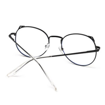 Очила против синя светлина Жени Мъже Сладки котешки уши Рамка Очила за блокиране на синя светлина Защита на очите Ултра леки компютърни очила