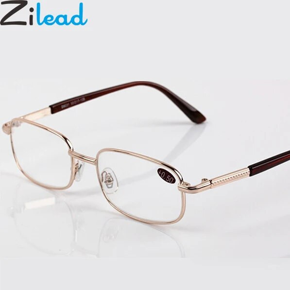 Zilead Men Glass Lasīšanas brilles Presbyopic Brilles 0,5 0,75 1,0 1,25 1,5 2,0 2,25 2,5 2,75 3,0 3,25 3,5 3,75 4,0 4,5 5,0 Unisex