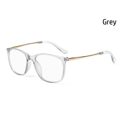 Modes metāla pretzilas gaišas brilles sievietēm vīriešiem Modernas vintage kvadrātveida rāmja brilles īpaši vieglas acu aizsardzības brilles