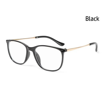 Modes metāla pretzilas gaišas brilles sievietēm vīriešiem Modernas vintage kvadrātveida rāmja brilles īpaši vieglas acu aizsardzības brilles