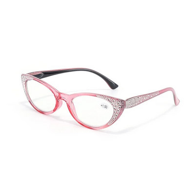 Diamond Cat Eye Reading Γυαλιά Anti Blue Light Γυναικεία γυαλιά οράσεως Vintage Σκελετός Fashion Presbyopic Eyewear Diopte +1,0 έως +3,5