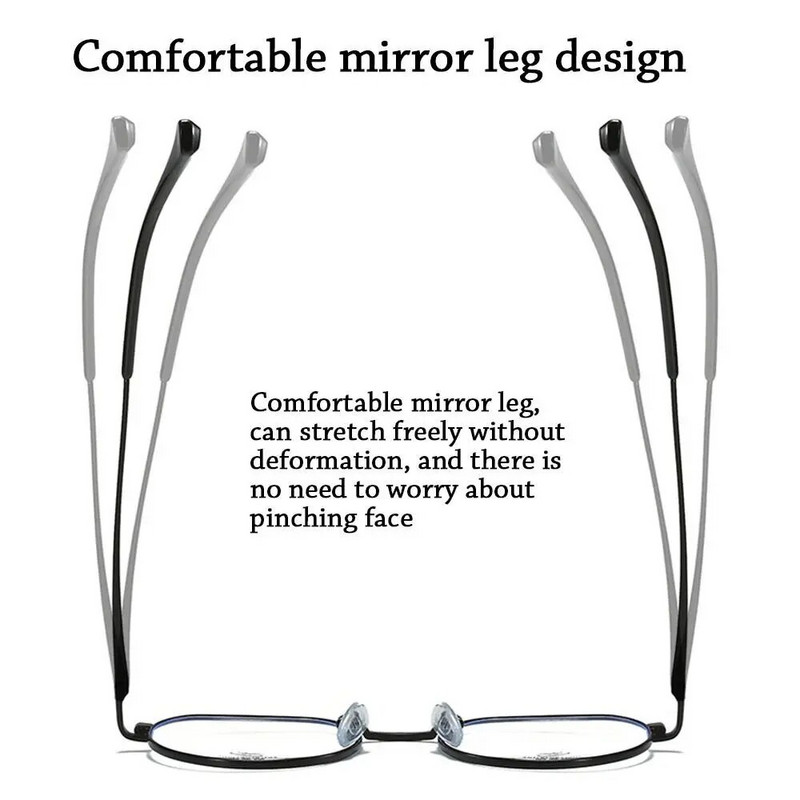 Modes klasisks metāla rāmis datora aizsargbrilles sievietēm vīriešiem pretzilas gaišas brilles biroja augstas izšķirtspējas zilus starus bloķējošas brilles