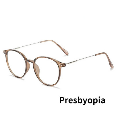 Intelligens multifokális olvasószemüvegek Vintage kék fényt blokkoló vényköteles presbyopia szemüvegek, közel távoli szemüvegek