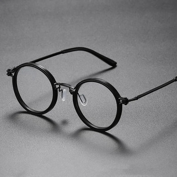 Γυαλιά ανάγνωσης Ρετρό Στρογγυλός Σκελετός Τιτανίου Γυναικεία & Ανδρικά Αντι Μπλε Φως Γυαλιά Γυαλιά Προβυωπίας Υπολογιστής για Ηλικιωμένους 0+1.0 έως+4.0