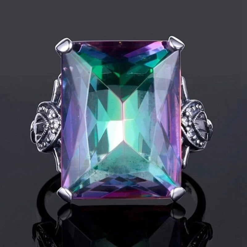 Naujo dizaino moterų žiedas cirkonio spalvingas kubinis vakarėlio vestuvių žavesys Madingi papuošalai vestuvinei merginai
