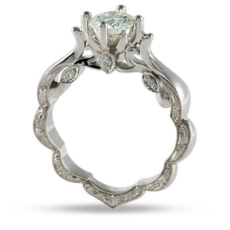 Madingas moterų žiedas kubinio cirkonio krištolinio kristalo žiedas moterims, vestuvių juostoms, sužadėtuvių Kalėdų dovanoms moterims papuošalų priedai